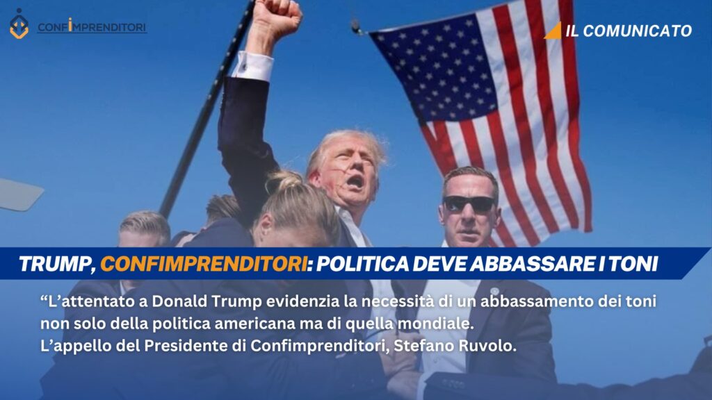 attentato a trump: la dichiarazione di confimprenditori